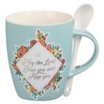 Taza de Cerámica con Cuchara - May The Lord Bless You
